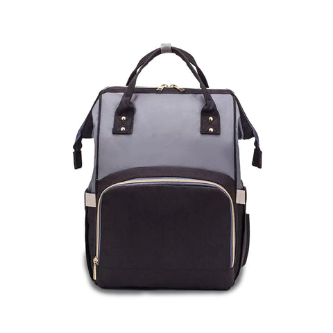 Chinmay Kids Large Capacity Mother Bag Diaper Backpack (Black Grey)