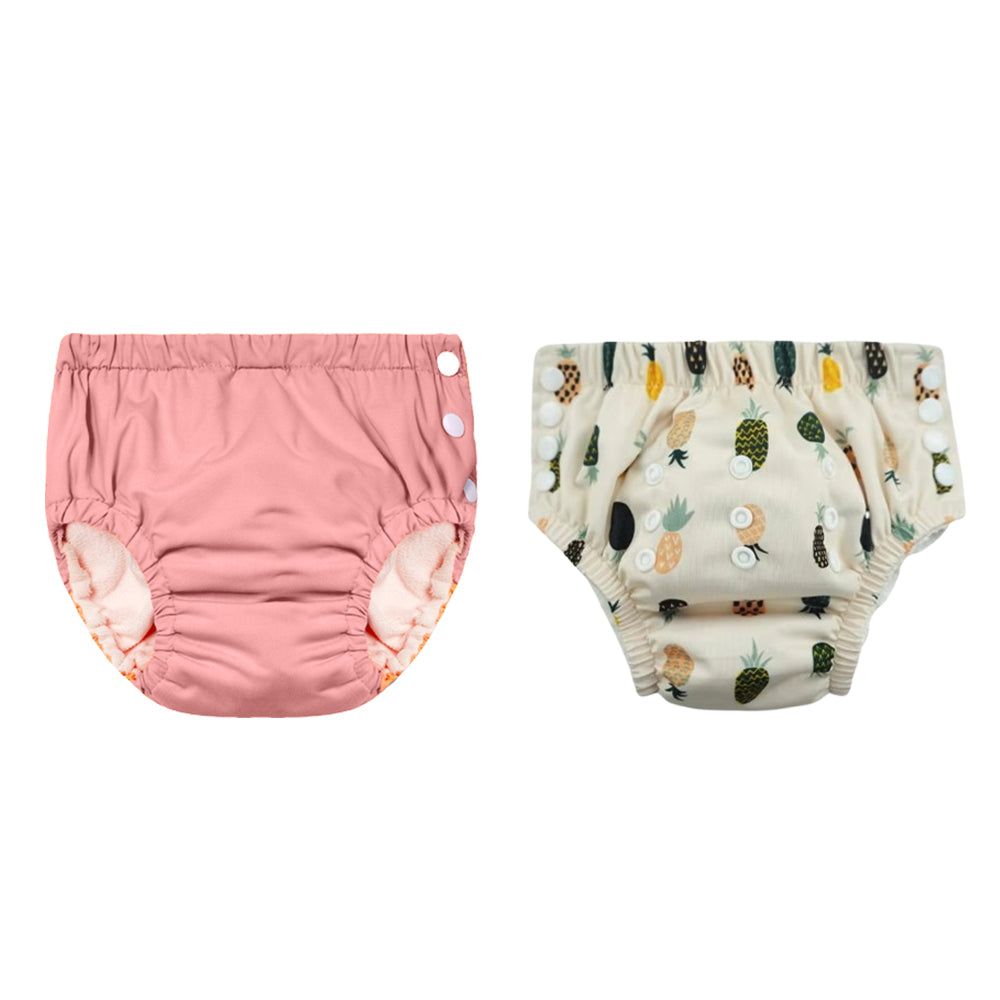 Chinmay Kids Reusable Swim Diaper Pants – Pack of 2 | Soft, Adjustable, Leak-Proof | Unisex Swimming Pool Wear for Infant Boys & Girls