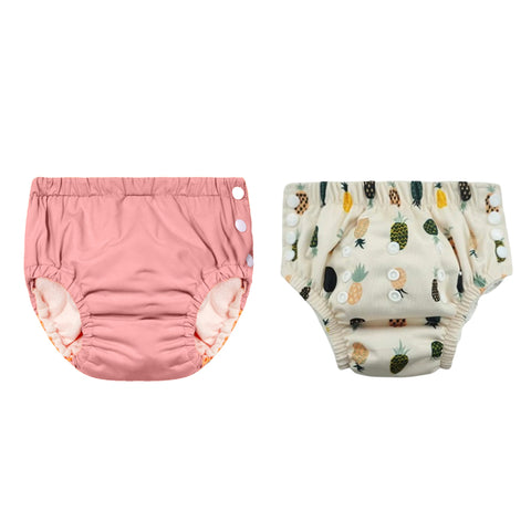 Chinmay Kids Reusable Swim Diaper Pants – Pack of 2 | Soft, Adjustable, Leak-Proof | Unisex Swimming Pool Wear for Infant Boys & Girls