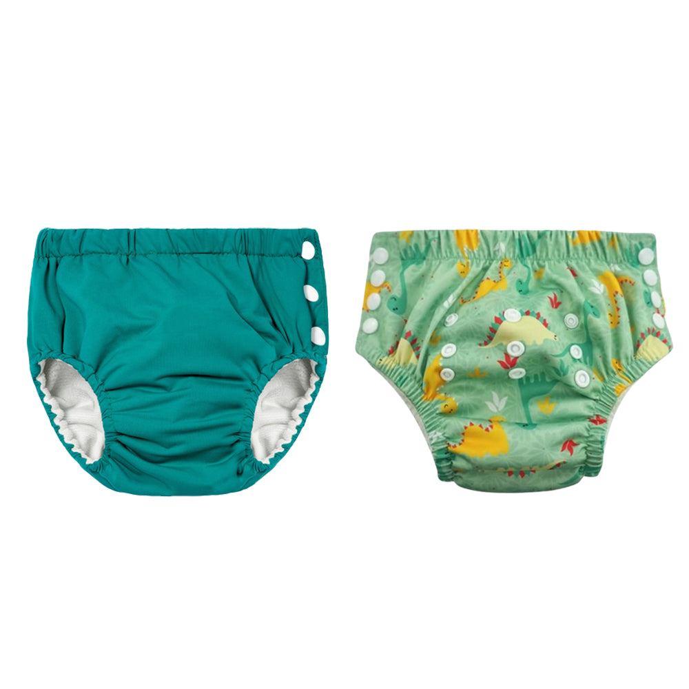 Chinmay Kids Reusable Swim Diaper Pants – Pack of 2 | Soft, Adjustable, Leak-Proof | Unisex Swimming Pool Wear for Infant Boys & Girls
