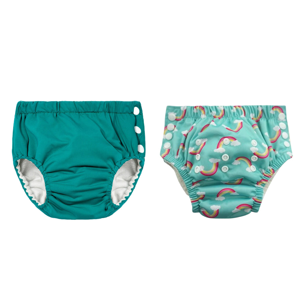 Chinmay Kids Reusable Swim Diaper Pants – Pack of 2 | Soft, Adjustable, Leak-Proof | Unisex Swimming Pool Wear for Infant Boys & Girls