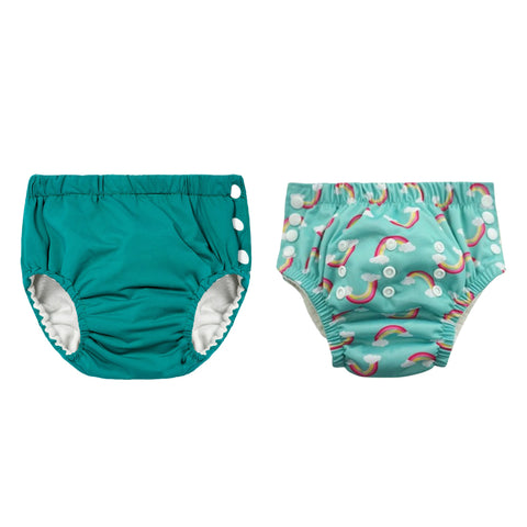 Chinmay Kids Reusable Swim Diaper Pants – Pack of 2 | Soft, Adjustable, Leak-Proof | Unisex Swimming Pool Wear for Infant Boys & Girls