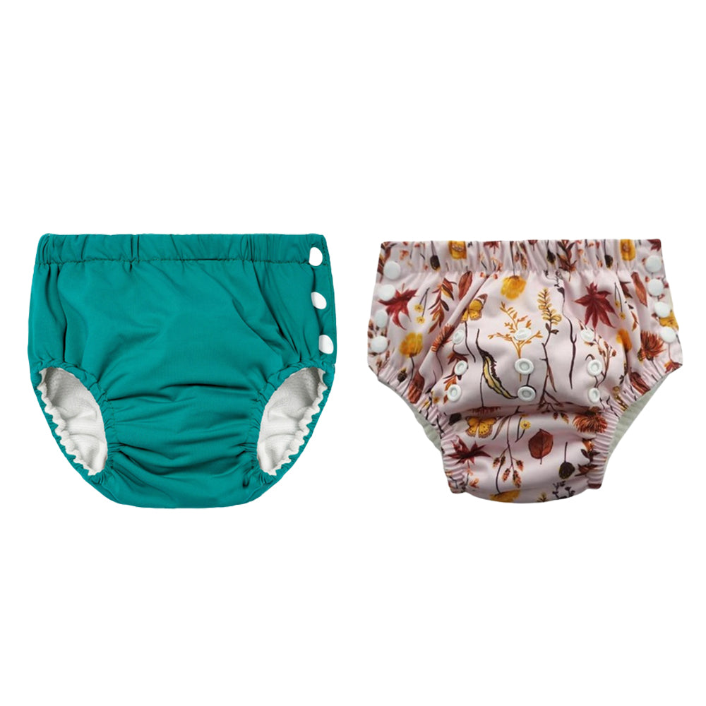 Chinmay Kids Reusable Swim Diaper Pants – Pack of 2 | Soft, Adjustable, Leak-Proof | Unisex Swimming Pool Wear for Infant Boys & Girls
