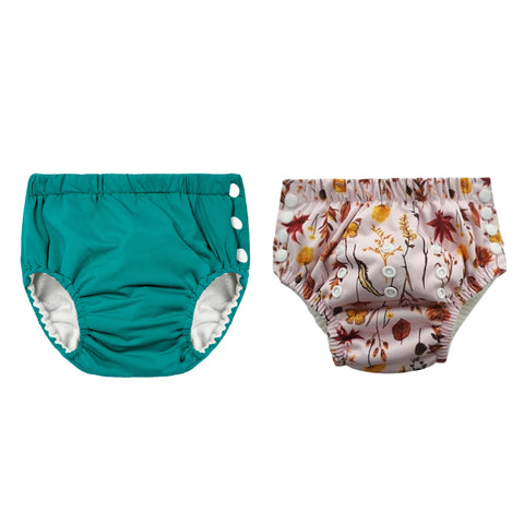Chinmay Kids Reusable Swim Diaper Pants – Pack of 2 | Soft, Adjustable, Leak-Proof | Unisex Swimming Pool Wear for Infant Boys & Girls