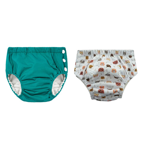Chinmay Kids Reusable Swim Diaper Pants – Pack of 2 | Soft, Adjustable, Leak-Proof | Unisex Swimming Pool Wear for Infant Boys & Girls