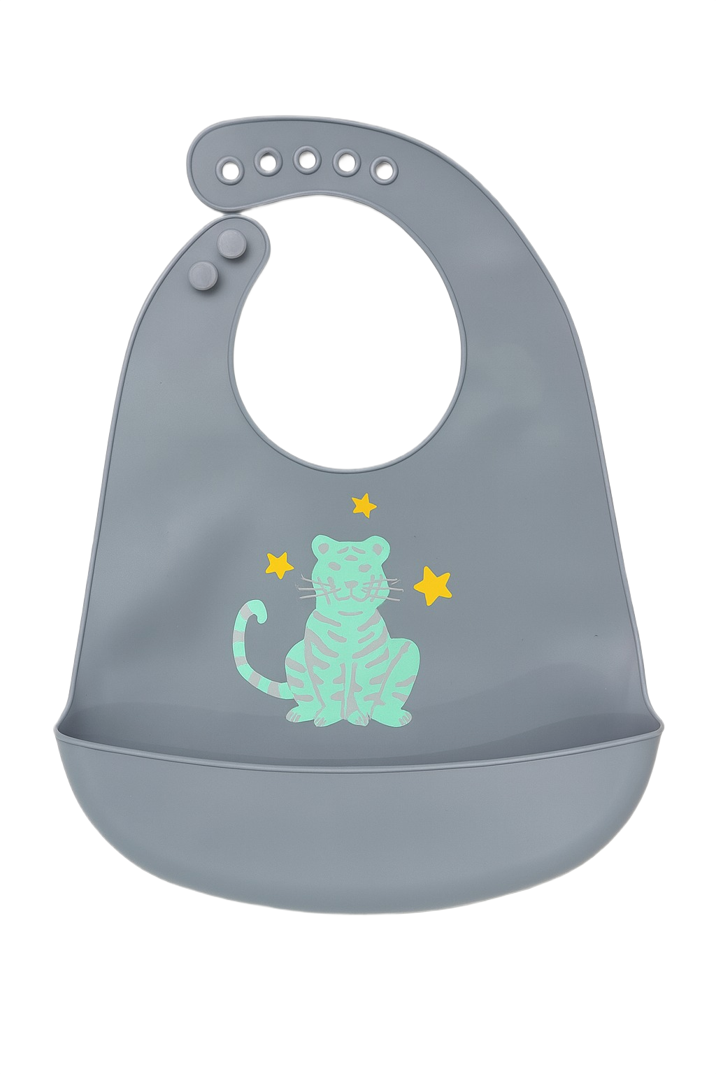 Chinmay Kids Lightweight Waterproof Silicone Baby Bib – Easy-Wipe, Soft & Adjustable Feeding Bib for Infants & Toddlers (Unisex)