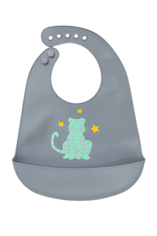 Chinmay Kids Lightweight Waterproof Silicone Baby Bib – Easy-Wipe, Soft & Adjustable Feeding Bib for Infants & Toddlers (Unisex)