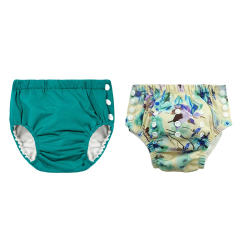 Chinmay Kids Reusable Swim Diaper Pants – Pack of 2 | Soft, Adjustable, Leak-Proof | Unisex Swimming Pool Wear for Infant Boys & Girls