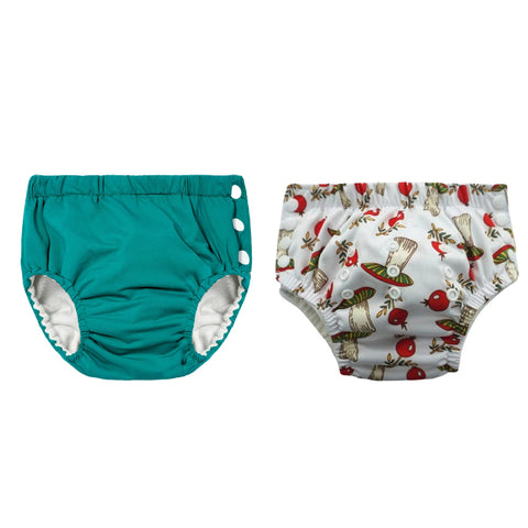 Chinmay Kids Reusable Swim Diaper Pants – Pack of 2 | Soft, Adjustable, Leak-Proof | Unisex Swimming Pool Wear for Infant Boys & Girls