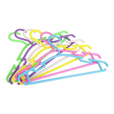 Chinmay Kids Non-Slip Multi Color Tubular Children's Hangers for Kids Baby Infant Toddler with Plastic Hanger Straps (Set of 18)