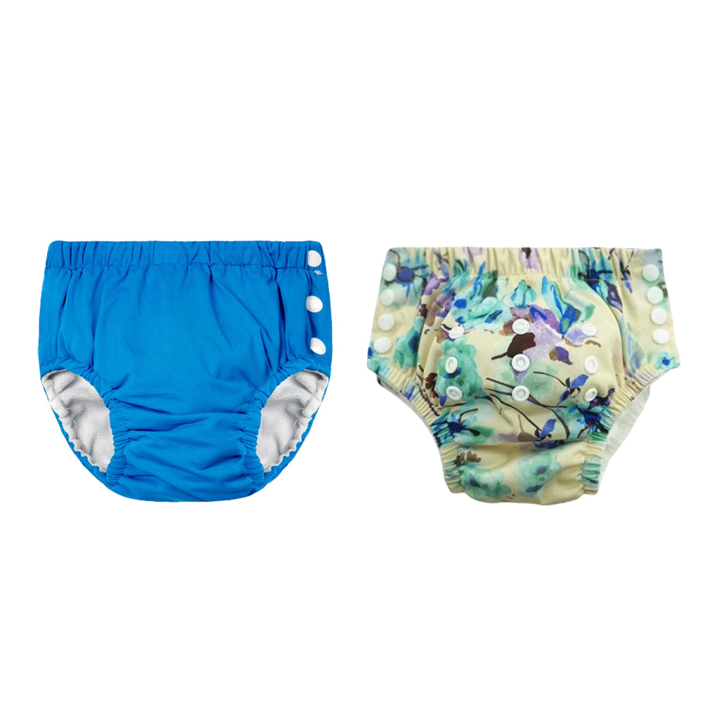 Chinmay Kids Reusable Swim Diaper Pants – Pack of 2 | Soft, Adjustable, Leak-Proof | Unisex Swimming Pool Wear for Infant Boys & Girls