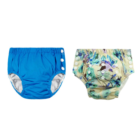 Chinmay Kids Reusable Swim Diaper Pants – Pack of 2 | Soft, Adjustable, Leak-Proof | Unisex Swimming Pool Wear for Infant Boys & Girls