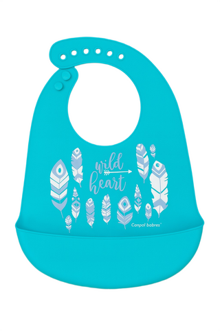 Chinmay Kids Lightweight Waterproof Silicone Baby Bib – Easy-Wipe, Soft & Adjustable Feeding Bib for Infants & Toddlers (Unisex)