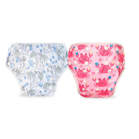 Chinmay Kids Swim Diaper for (6m-3 Year) Boys and Girl, Reusable Adjustable Washable One Size (Pack Of 2)