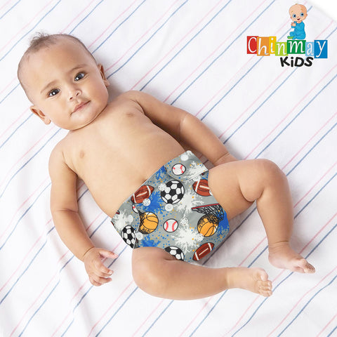 Chinmay Kids Cloth Diaper- Cute Prints, Freesize, Reusable, Washable, Adjustable Snap Buttons Cloth Diaper For Babies (0-36 Months Newborn) With Wet-Free Insert Pads/ Leak Proof & Dry Feel Pink Strawberry