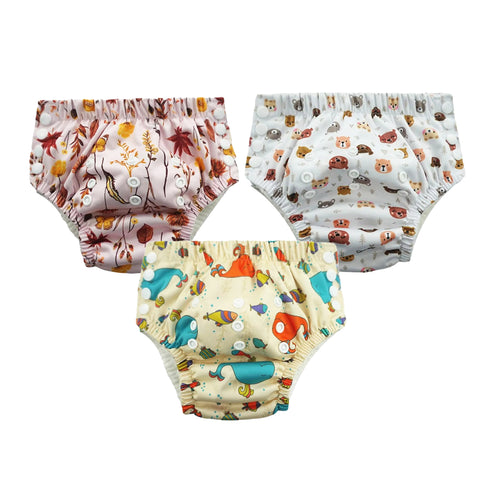 Chinmay Kids Swim Diaper for (6m-3 Year) Boys and Girl, Reusable Adjustable Washable One Size (Pack Of 3)