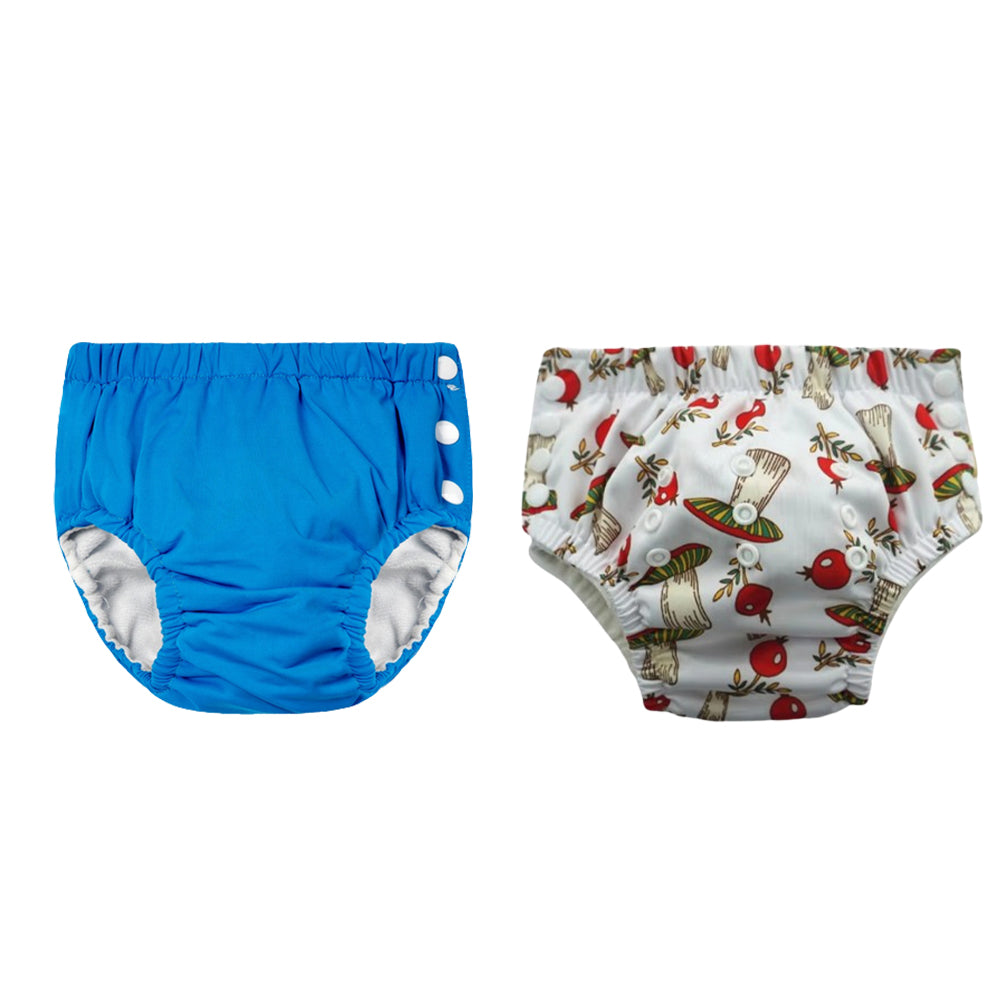 Chinmay Kids Reusable Swim Diaper Pants – Pack of 2 | Soft, Adjustable, Leak-Proof | Unisex Swimming Pool Wear for Infant Boys & Girls