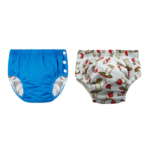Chinmay Kids Reusable Swim Diaper Pants – Pack of 2 | Soft, Adjustable, Leak-Proof | Unisex Swimming Pool Wear for Infant Boys & Girls