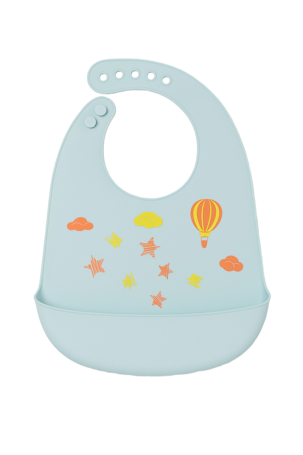Chinmay Kids Lightweight Waterproof Silicone Baby Bib – Easy-Wipe, Soft & Adjustable Feeding Bib for Infants & Toddlers (Unisex)