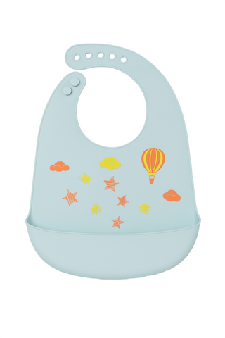 Chinmay Kids Lightweight Waterproof Silicone Baby Bib – Easy-Wipe, Soft & Adjustable Feeding Bib for Infants & Toddlers (Unisex)