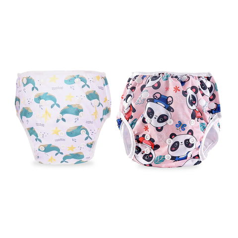 Chinmay Kids Swim Diaper for (6m-3 Year) Boys and Girl, Reusable Adjustable Washable One Size (Pack Of 2)