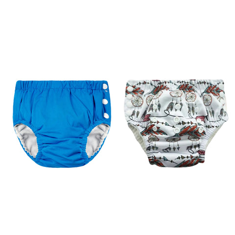 Chinmay Kids Reusable Swim Diaper Pants – Pack of 2 | Soft, Adjustable, Leak-Proof | Unisex Swimming Pool Wear for Infant Boys & Girls