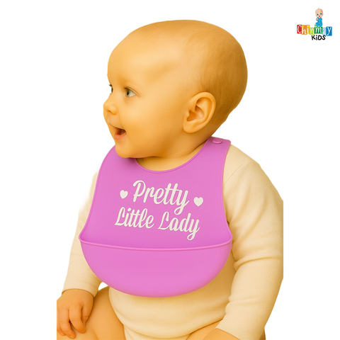 Chinmay Kids Lightweight Waterproof Silicone Baby Bib – Easy-Wipe, Soft & Adjustable Feeding Bib for Infants & Toddlers (Unisex)