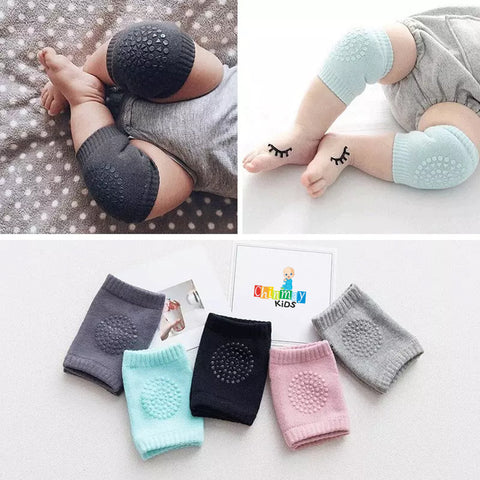 Chinmay Kids Knee Pads for Crawling – Anti-Slip Padded, Stretchable Elastic Cotton Safety Protectors for Knees and Elbows | Pack of 1