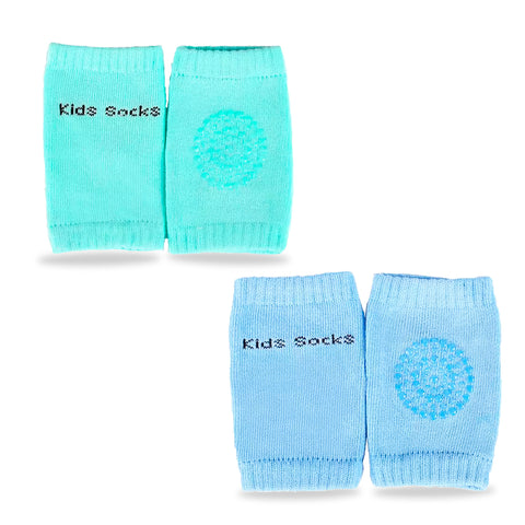 Chinmay Kids Knee Pads for Kids, Anti-Slip Padded Stretchable Elastic Cotton Soft Comfortable Light Gray Baby Knee Pads  (Soft Mesh Breathable, Elbow Cushion Pad)