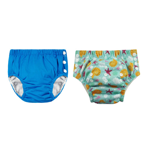 Chinmay Kids Reusable Swim Diaper Pants – Pack of 2 | Soft, Adjustable, Leak-Proof | Unisex Swimming Pool Wear for Infant Boys & Girls