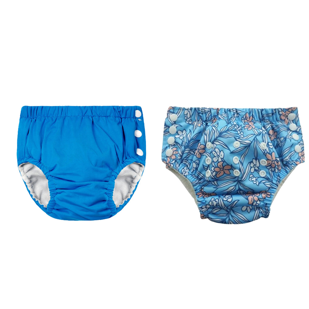 Chinmay Kids Reusable Swim Diaper Pants – Pack of 2 | Soft, Adjustable, Leak-Proof | Unisex Swimming Pool Wear for Infant Boys & Girls