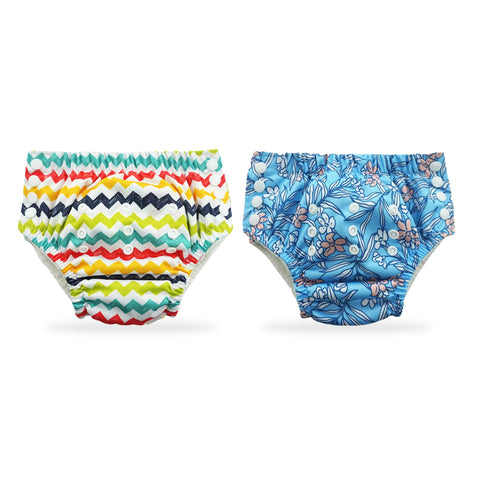 Chinmay Kids Swim Diaper for (6m-3 Year) Boys and Girl, Reusable Adjustable Washable One Size (Pack Of 2)
