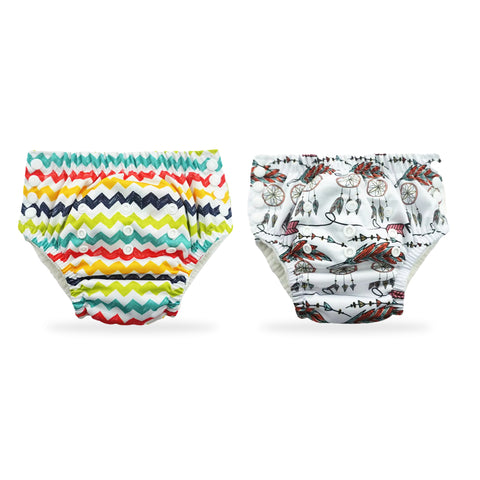 Chinmay Kids Swim Diaper for (6m-3 Year) Boys and Girl, Reusable Adjustable Washable One Size (Pack Of 2)