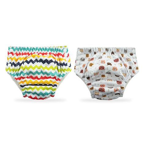 Chinmay Kids Swim Diaper for (6m-3 Year) Boys and Girl, Reusable Adjustable Washable One Size (Pack Of 2)