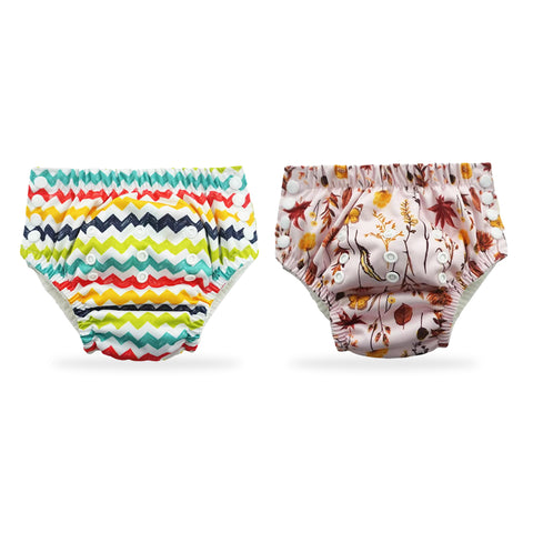 Chinmay Kids Swim Diaper for (6m-3 Year) Boys and Girl, Reusable Adjustable Washable One Size (Pack Of 2)