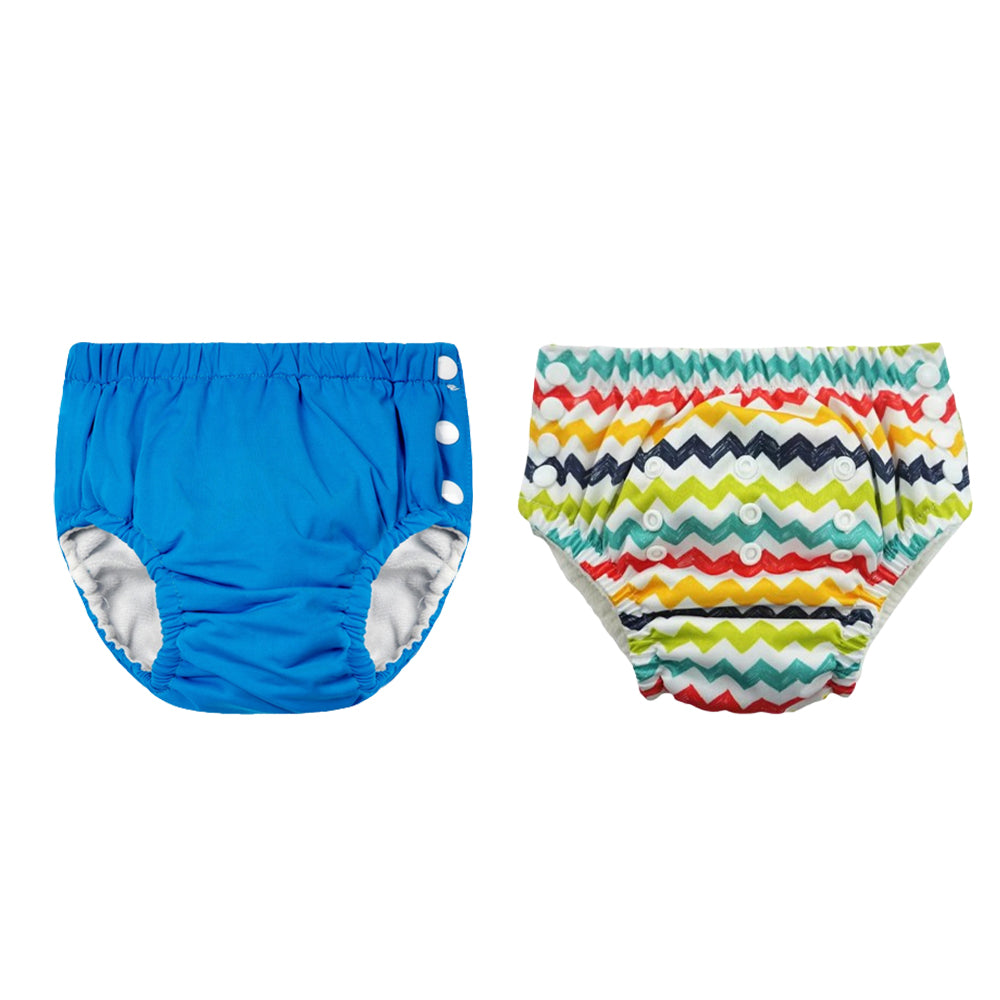 Chinmay Kids Reusable Swim Diaper Pants – Pack of 2 | Soft, Adjustable, Leak-Proof | Unisex Swimming Pool Wear for Infant Boys & Girls