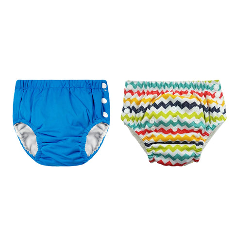 Chinmay Kids Reusable Swim Diaper Pants – Pack of 2 | Soft, Adjustable, Leak-Proof | Unisex Swimming Pool Wear for Infant Boys & Girls