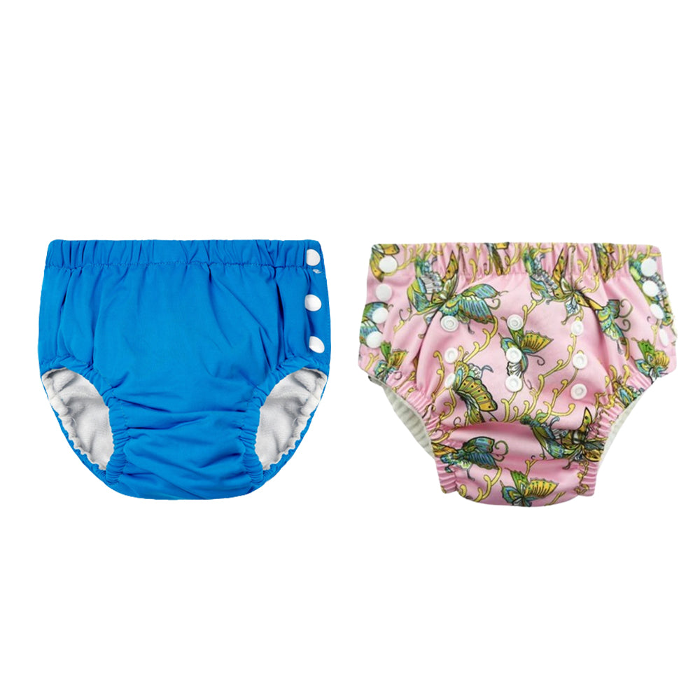 Chinmay Kids Reusable Swim Diaper Pants – Pack of 2 | Soft, Adjustable, Leak-Proof | Unisex Swimming Pool Wear for Infant Boys & Girls