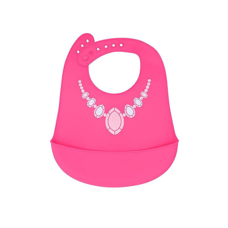 Chinmay Kids Lightweight Waterproof Silicone Baby Bib – Easy-Wipe, Soft & Adjustable Feeding Bib for Infants & Toddlers (Unisex)