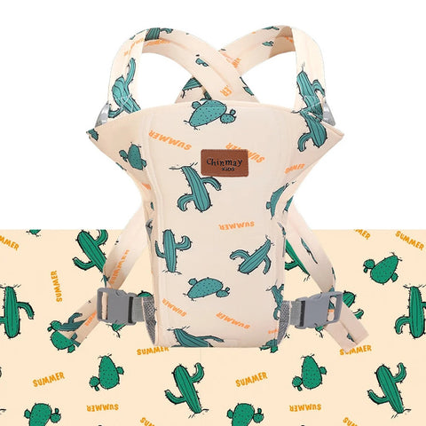 Chinmay Kids Detachable Bib & Head Cushion Ergonomic Multi-Functional Baby Holder  (Orange, Back Carry)