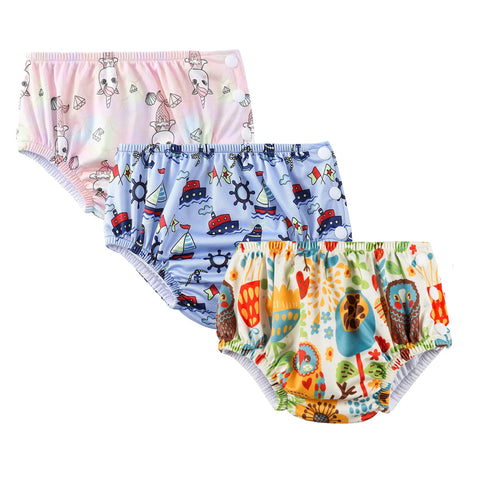 Chinmay Kids Swim Diaper for (6m-3 Year) Boys and Girl, Reusable Adjustable Washable One Size (Pack Of 3))