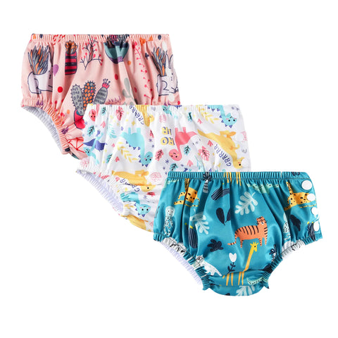Chinmay Kids Swim Diaper for (6m-3 Year) Boys and Girl, Reusable Adjustable Washable One Size (Pack Of 3))