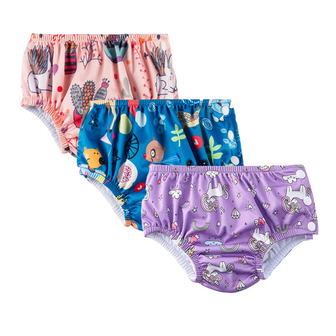 Chinmay Kids Swim Diaper for (6m-3 Year) Boys and Girl, Reusable Adjustable Washable One Size (Pack Of 3))