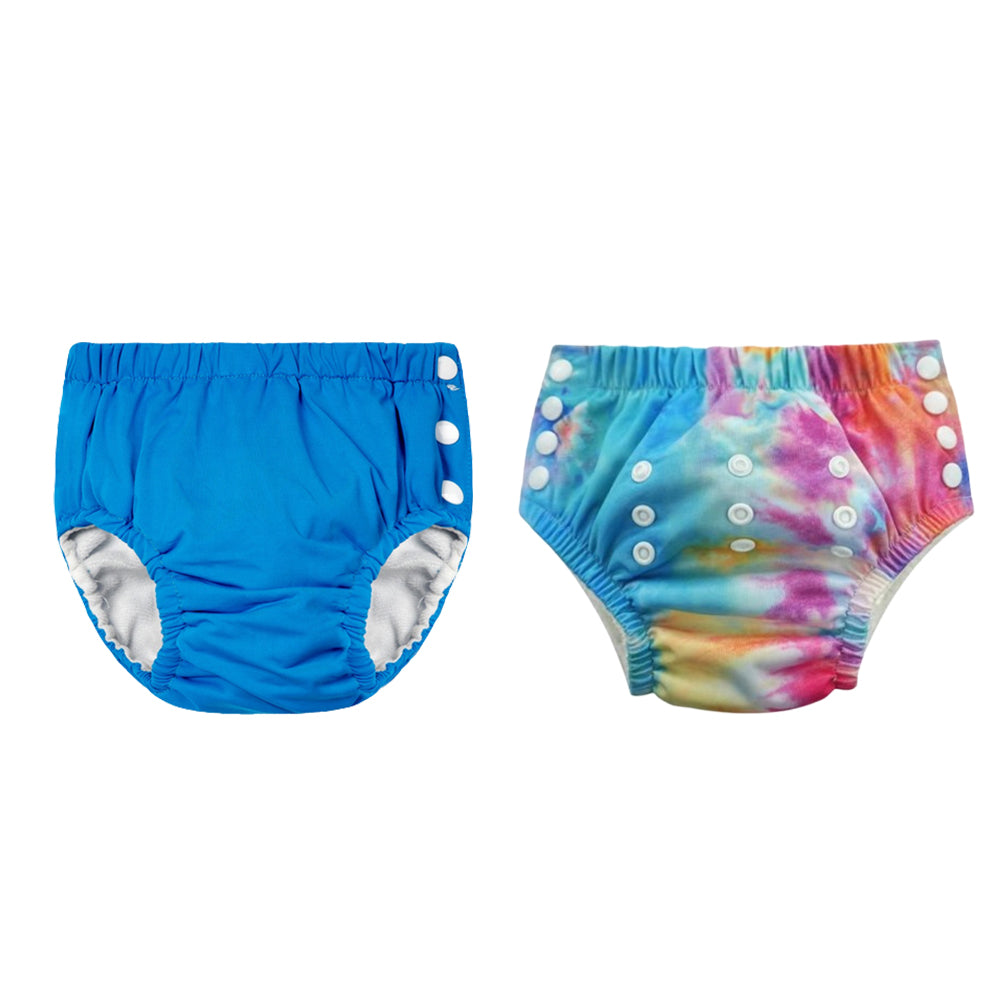 Chinmay Kids Reusable Swim Diaper Pants – Pack of 2 | Soft, Adjustable, Leak-Proof | Unisex Swimming Pool Wear for Infant Boys & Girls