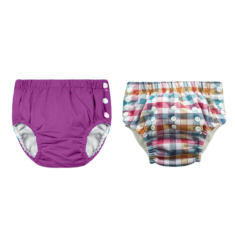 Chinmay Kids Reusable Swim Diaper Pants – Pack of 2 | Soft, Adjustable, Leak-Proof | Unisex Swimming Pool Wear for Infant Boys & Girls