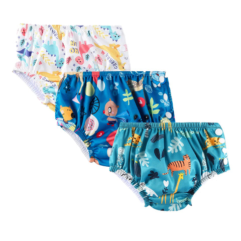 Chinmay Kids Swim Diaper for (6m-3 Year) Boys and Girl, Reusable Adjustable Washable One Size (Pack Of 3))
