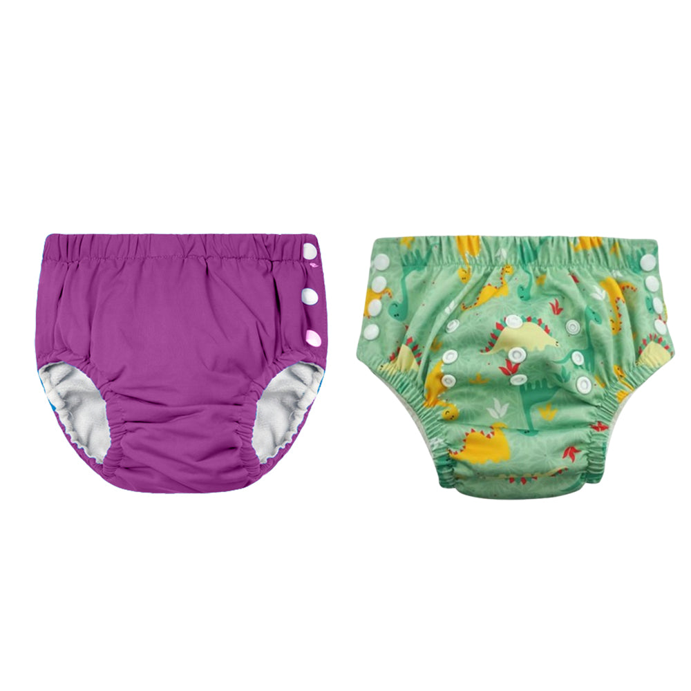 Chinmay Kids Reusable Swim Diaper Pants – Pack of 2 | Soft, Adjustable, Leak-Proof | Unisex Swimming Pool Wear for Infant Boys & Girls