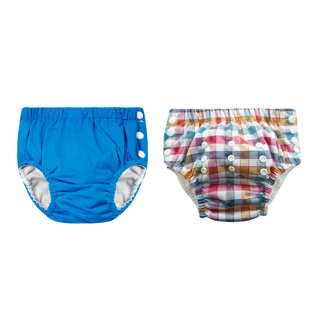 Chinmay Kids Reusable Swim Diaper Pants – Pack of 2 | Soft, Adjustable, Leak-Proof | Unisex Swimming Pool Wear for Infant Boys & Girls