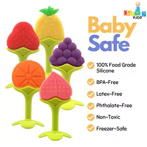 Chinmay Kids Baby Teether Set (Pack of 2) – Safe, Soft, and BPA-Free for Teething Relief