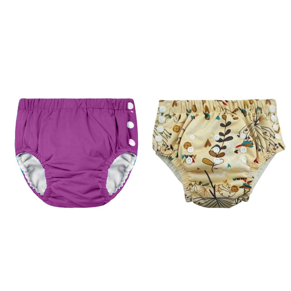 Chinmay Kids Reusable Swim Diaper Pants – Pack of 2 | Soft, Adjustable, Leak-Proof | Unisex Swimming Pool Wear for Infant Boys & Girls